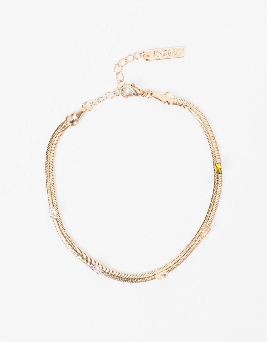 Pulsera Flexible Con Cubic Zirconia 