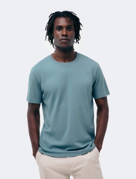 CAMISETA BÁSICA MANGA CORTA VERDE