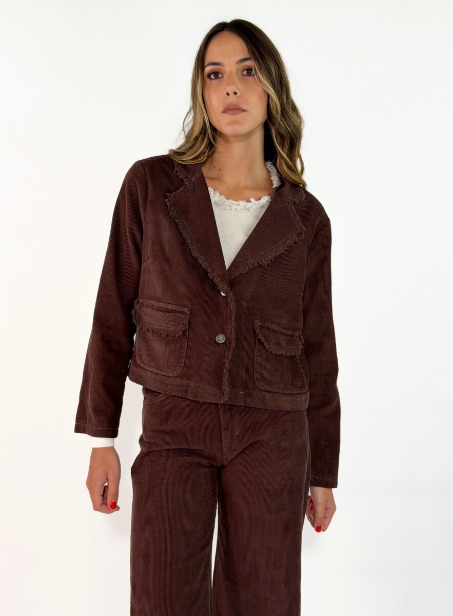 CHAQUETA PANA LENNON - MARRON 