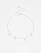 Collares Cortos Strass Collar "love" Con Cubic - Plateado