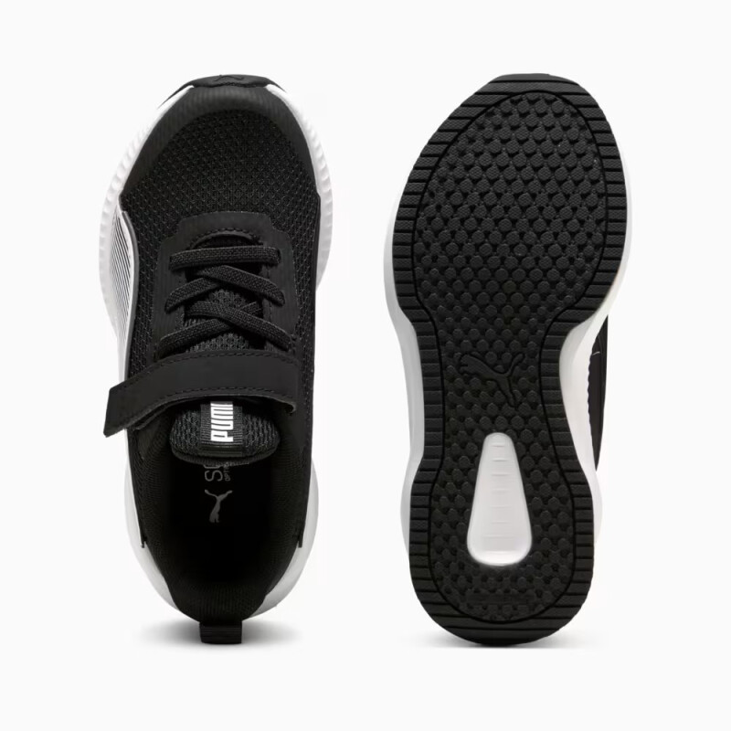 Championes PUMA Flyer 3 AC + PS Niños 401527 01 Negro-blanco