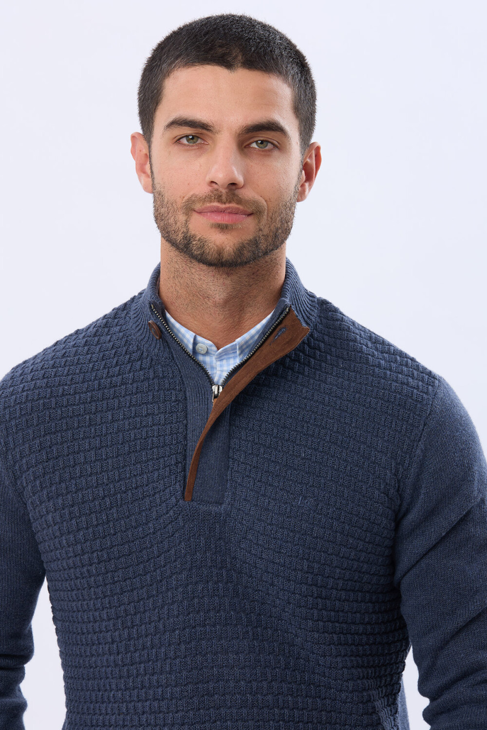 BUZO TEJIDO TEXTURADO Piedra