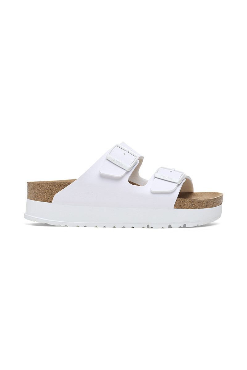 Sandalia Arizona Platform Flex Bf - Estrecho White
