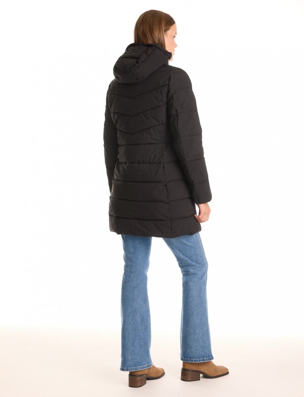 Campera Abrigo Puffe NEGRO
