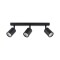 AASOL30 Luminaria de Techo Leticia Triple Negro