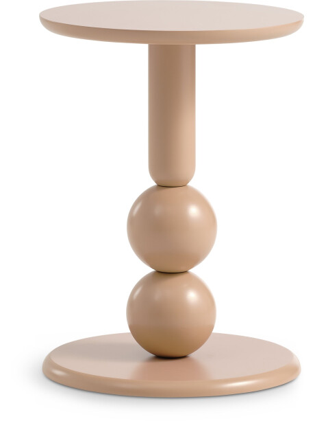 Mesa auxiliar LUNDE Ø33 latte Mesa auxiliar LUNDE Ø33 latte