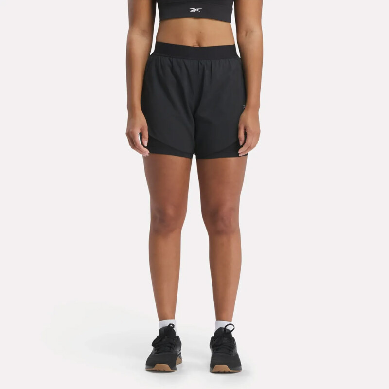Short Running 2 In 1 Mujer Black
