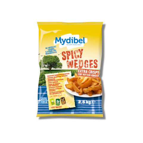 PAPAS EN GAJOS SAZONADAS PICANTES MYDIBEL (SPICY WEDGES) - 2,5 KG Papas En Gajos Sazonadas Picantes Mydibel (spicy Wedges) - 2,5 Kg