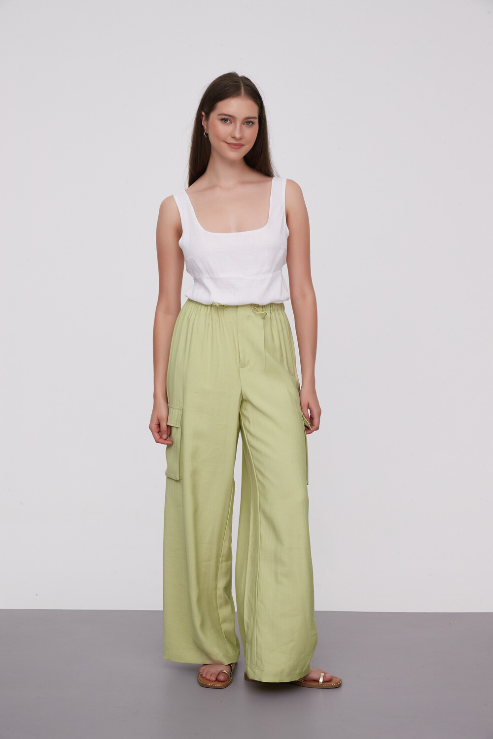 Pantalon Clamie Verde Oliva Claro