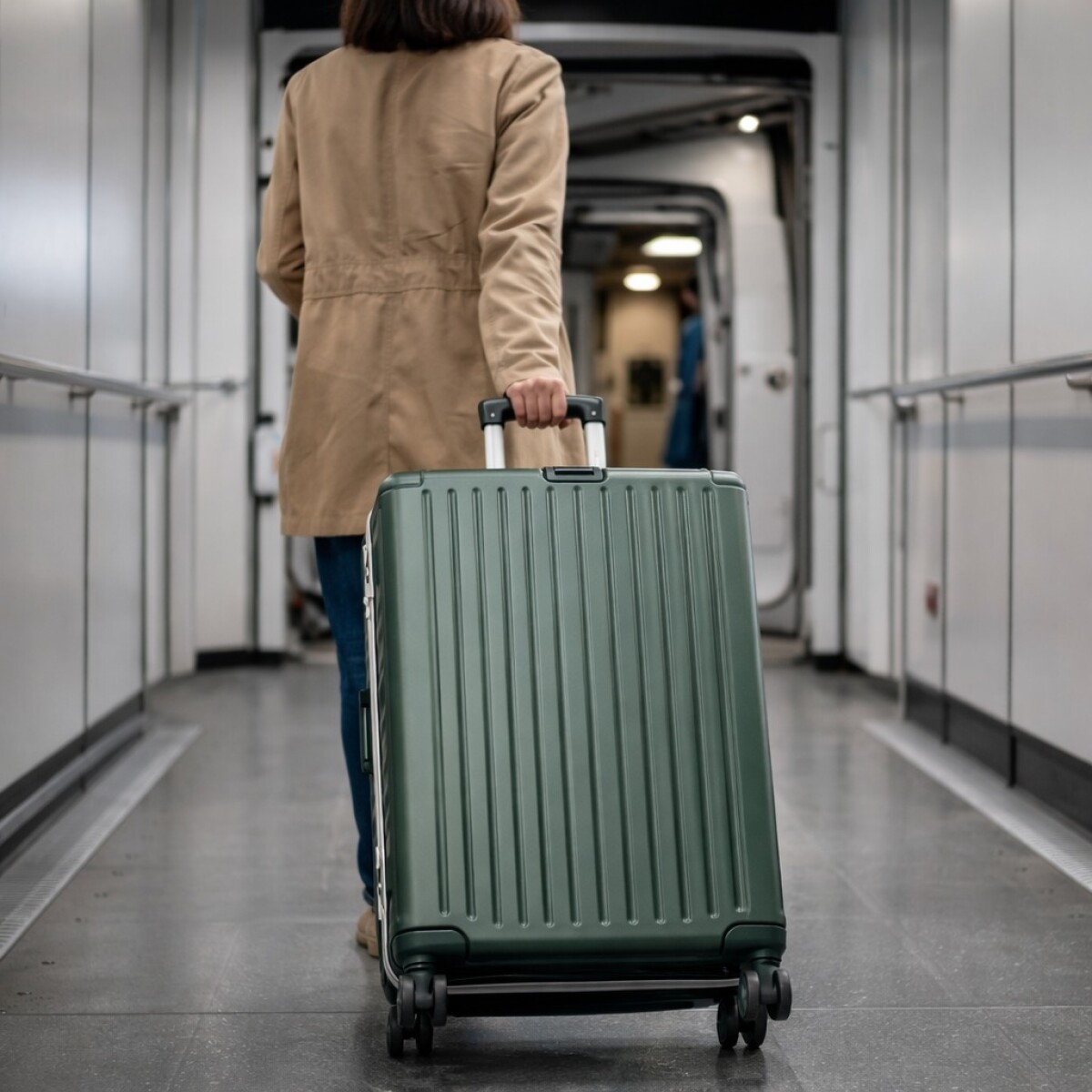 Valija Rígida de Policarbonato con Ruedas 28' - Verde 