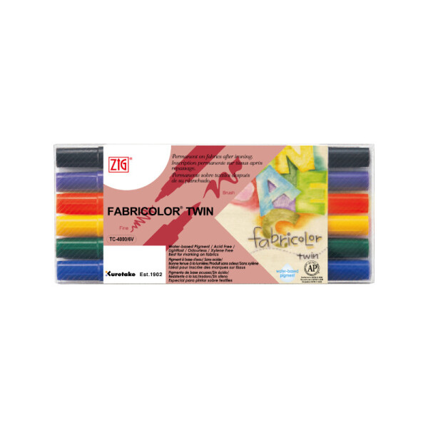 Marcadores Doble Punta para tela x 6 - ZIG Única