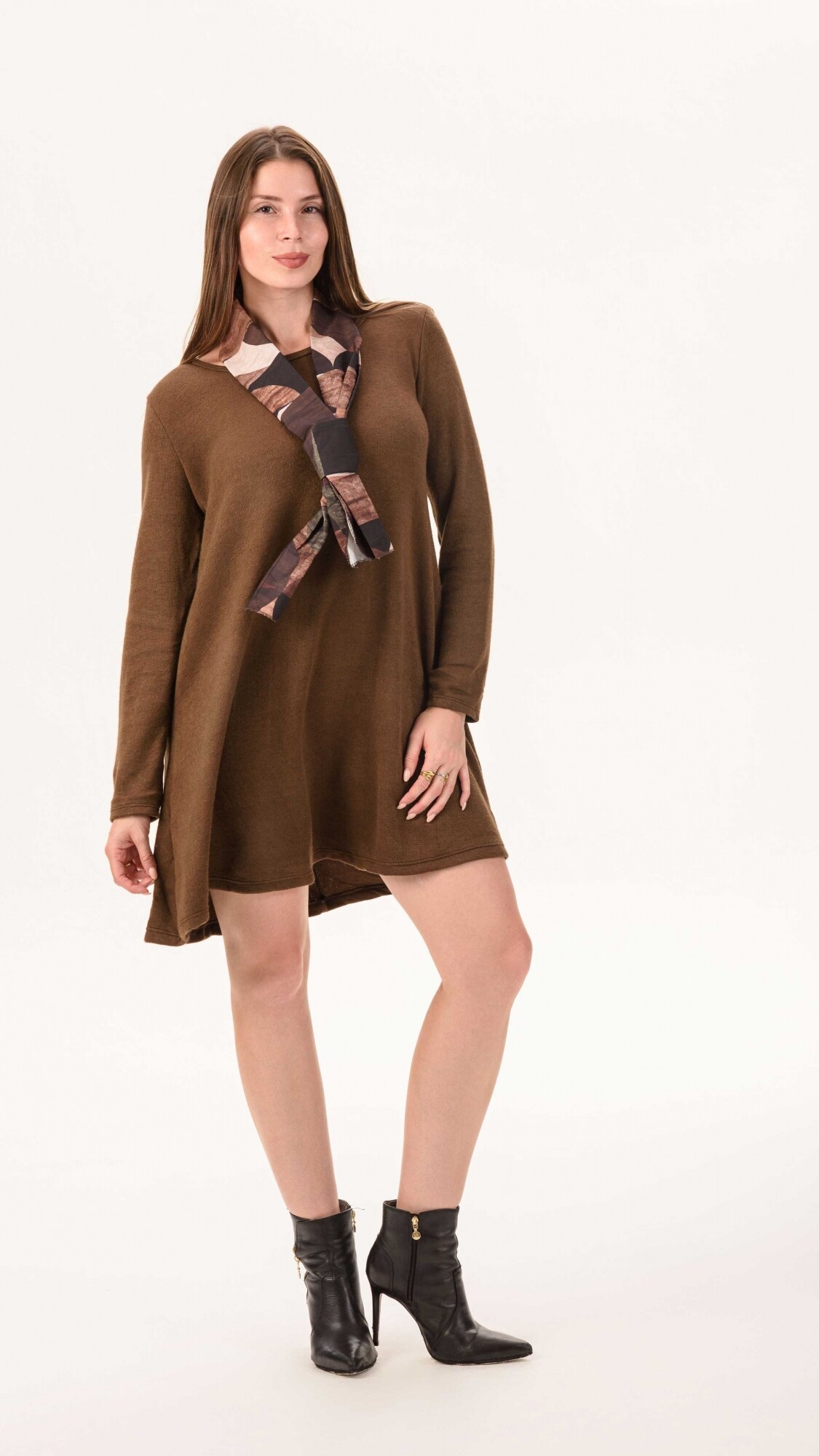 vestido Málaga chocolate