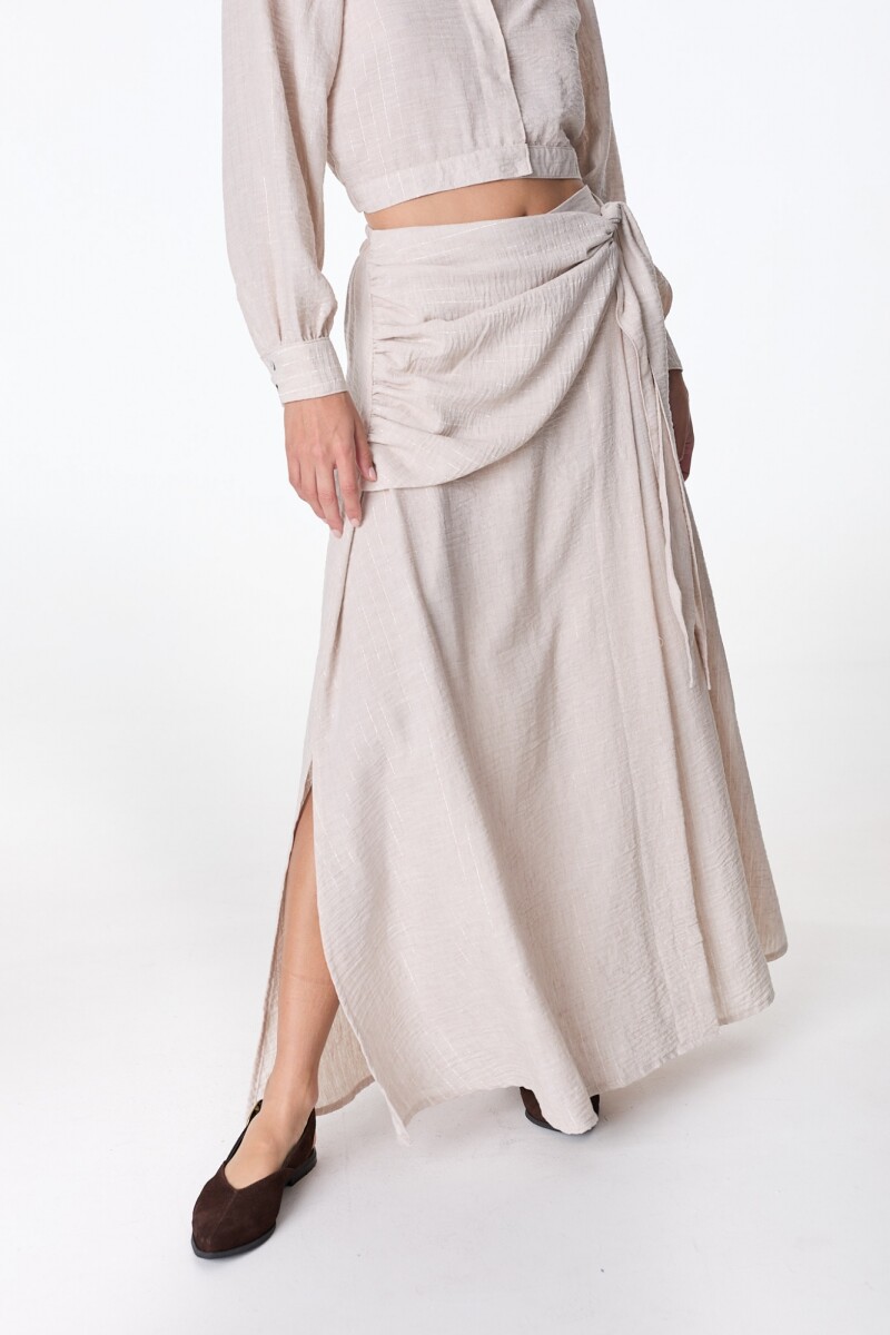 Falda Botanica - Beige 