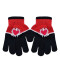 Guantes Infantiles Footy Corazón Negro - Rojo