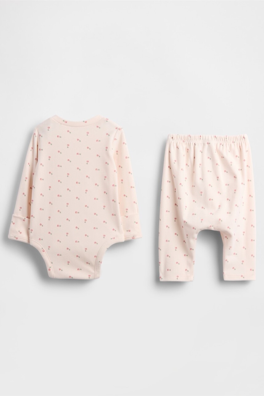 Set De Body Y Pantalón Bebé Barely Pink