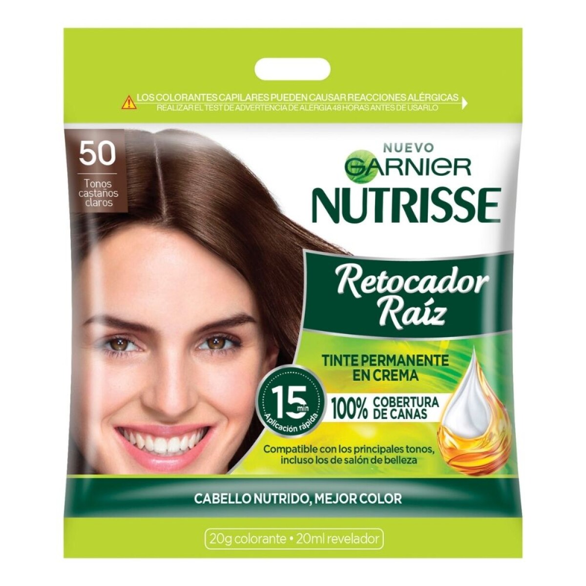 Tinta Garnier Nutrisse Retocado de Raíz N°50 20ml 
