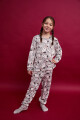 Pijama snoopy social club teen Gris melange