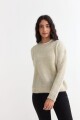 Sweater con lurex CRUDO