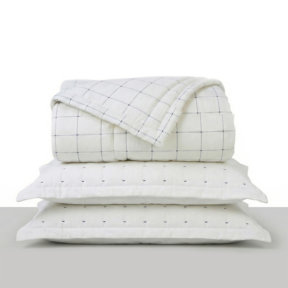 Acolchado + Fundas Queen - Capitone 400 hilos 