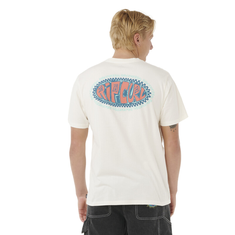 Remera Rip Curl Raw Energy De Oval Tee - Blanco Remera Rip Curl Raw Energy De Oval Tee - Blanco