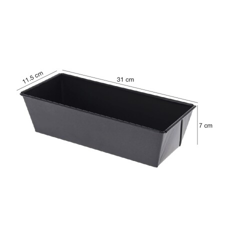 Budinera Asadera Molde Antiadherente p/Pan Budín 31x11.5x7Cm Gris