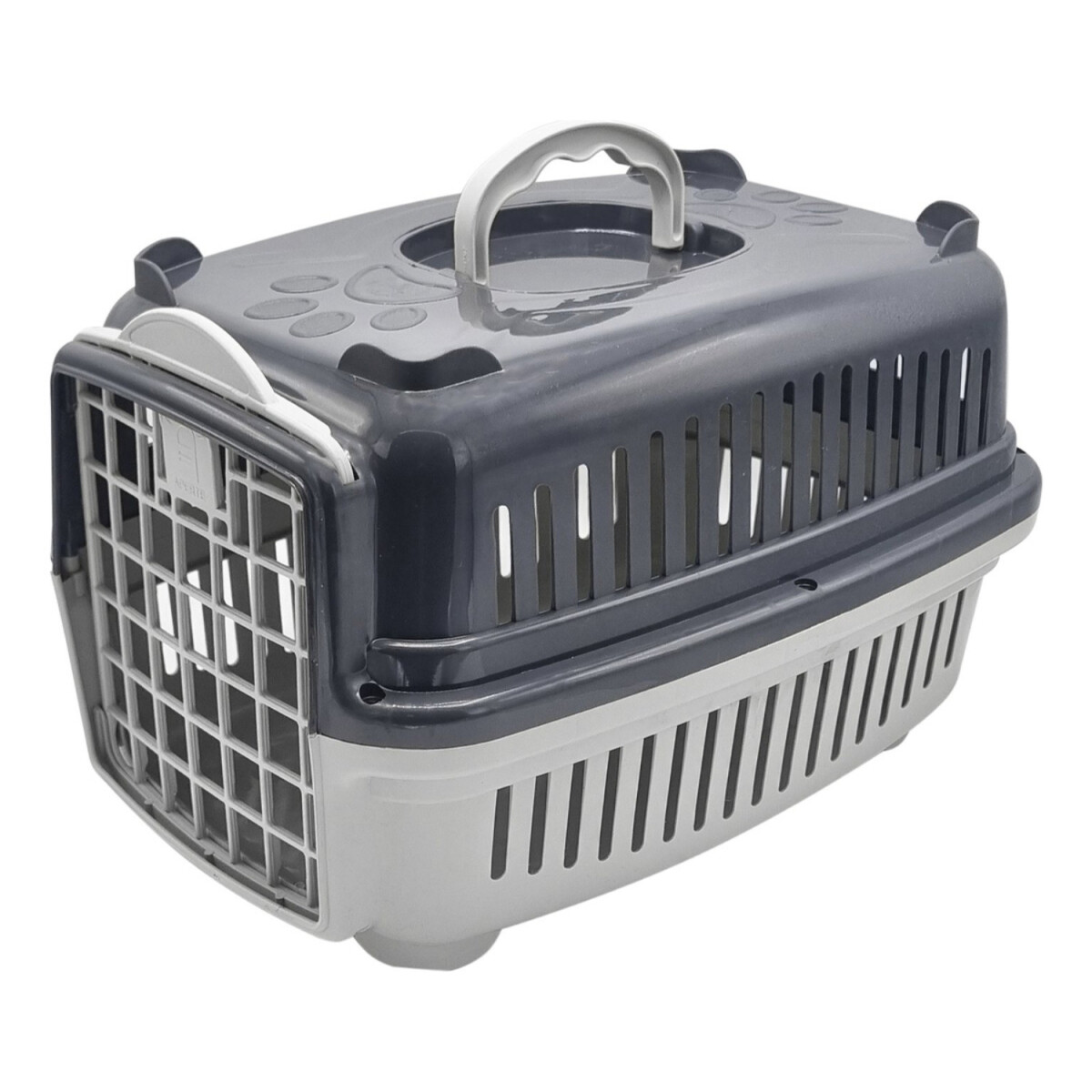 Transportadora Rígida Para Mascotas N1 Perro Gato Resistente - Variante Color Gris 