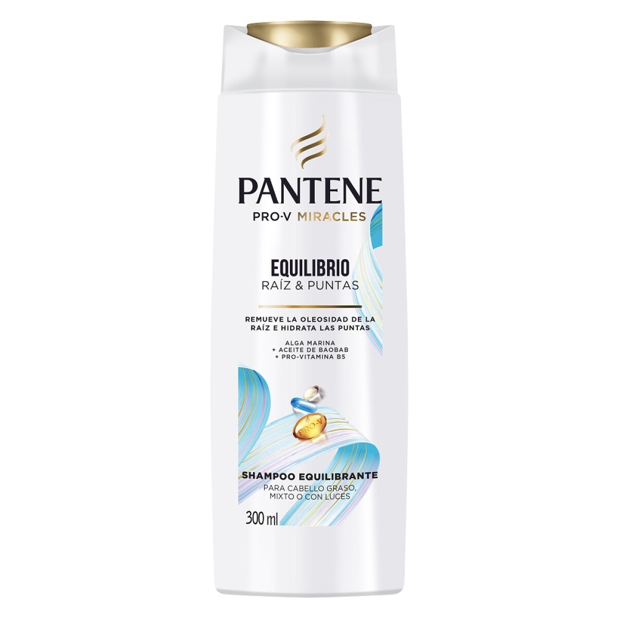 Shampoo Pantene Equilibrio Raiz Y Puntas 300ml. 