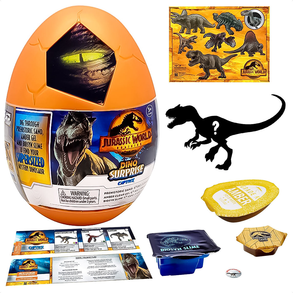 Huevo Sorpresa Jurassic World Dinosaurio Accesorios 