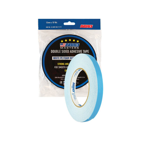 Cinta doble faz espuma blanca 24 mm x 9 mts ABR158