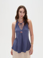 Musculosa Zirel Azul Grisaceo