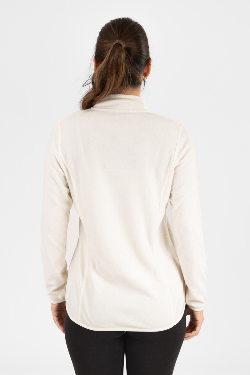 Campera polar mujer beige Beige