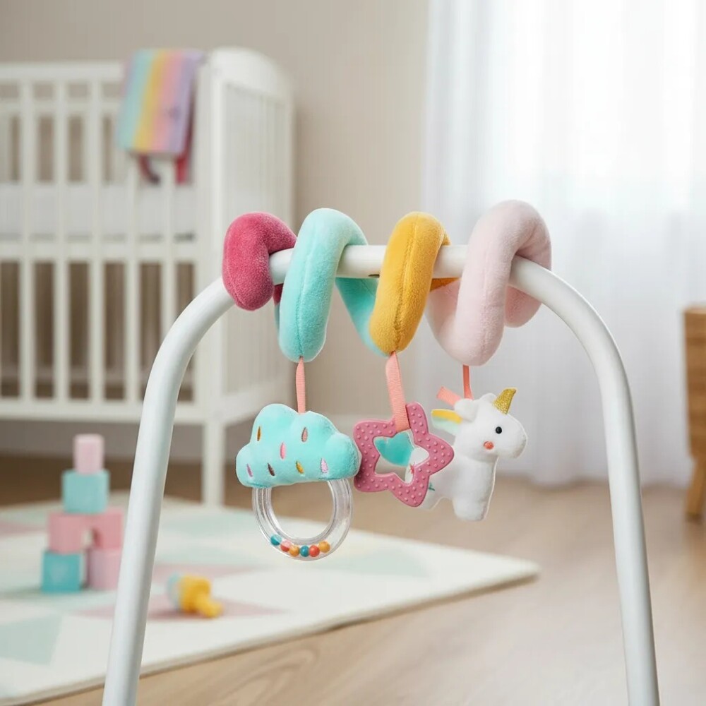 Barra ESPIRAL para coche y baby silla BUBA magic unicornio