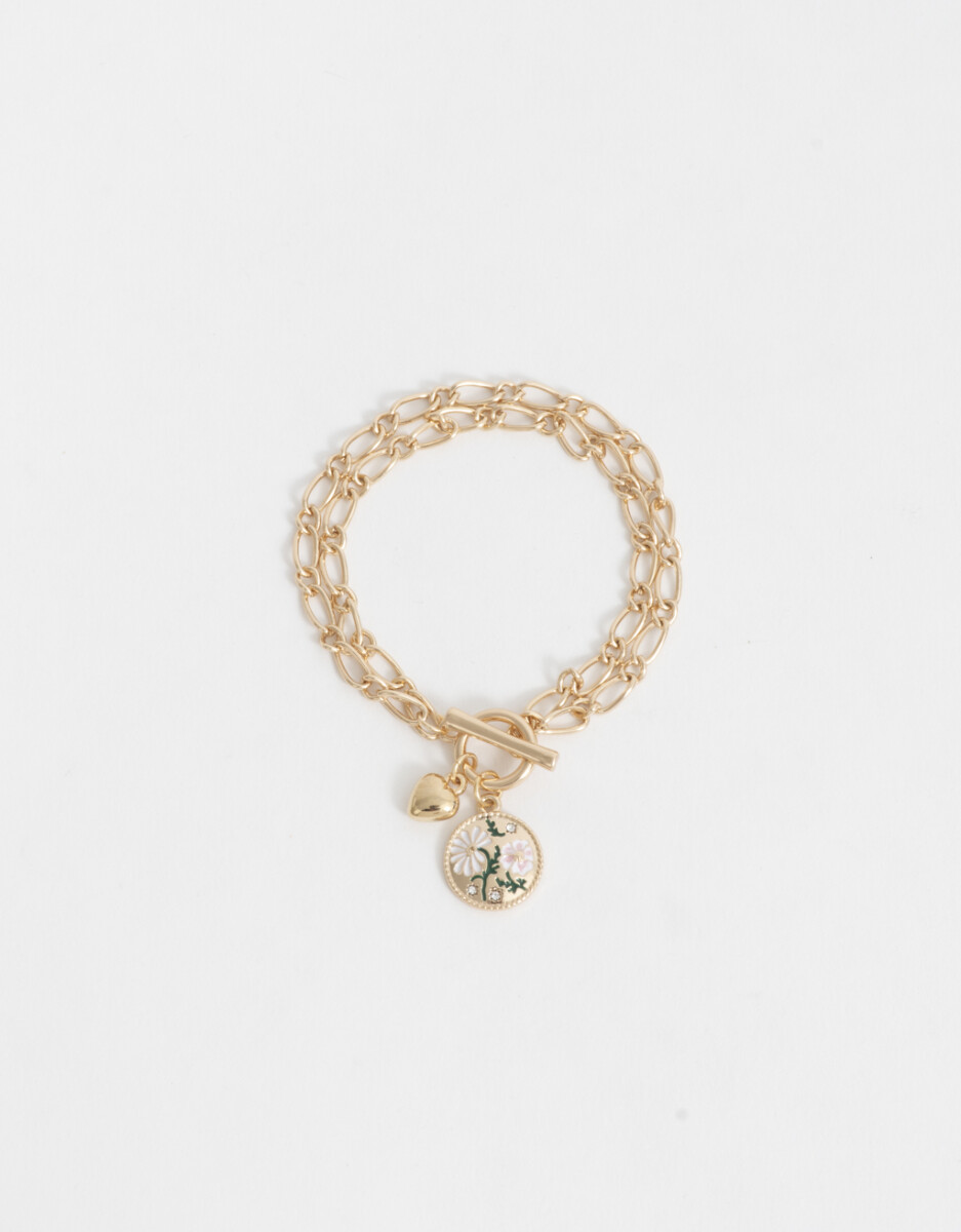 Pulsera Flexible Con Corazón 