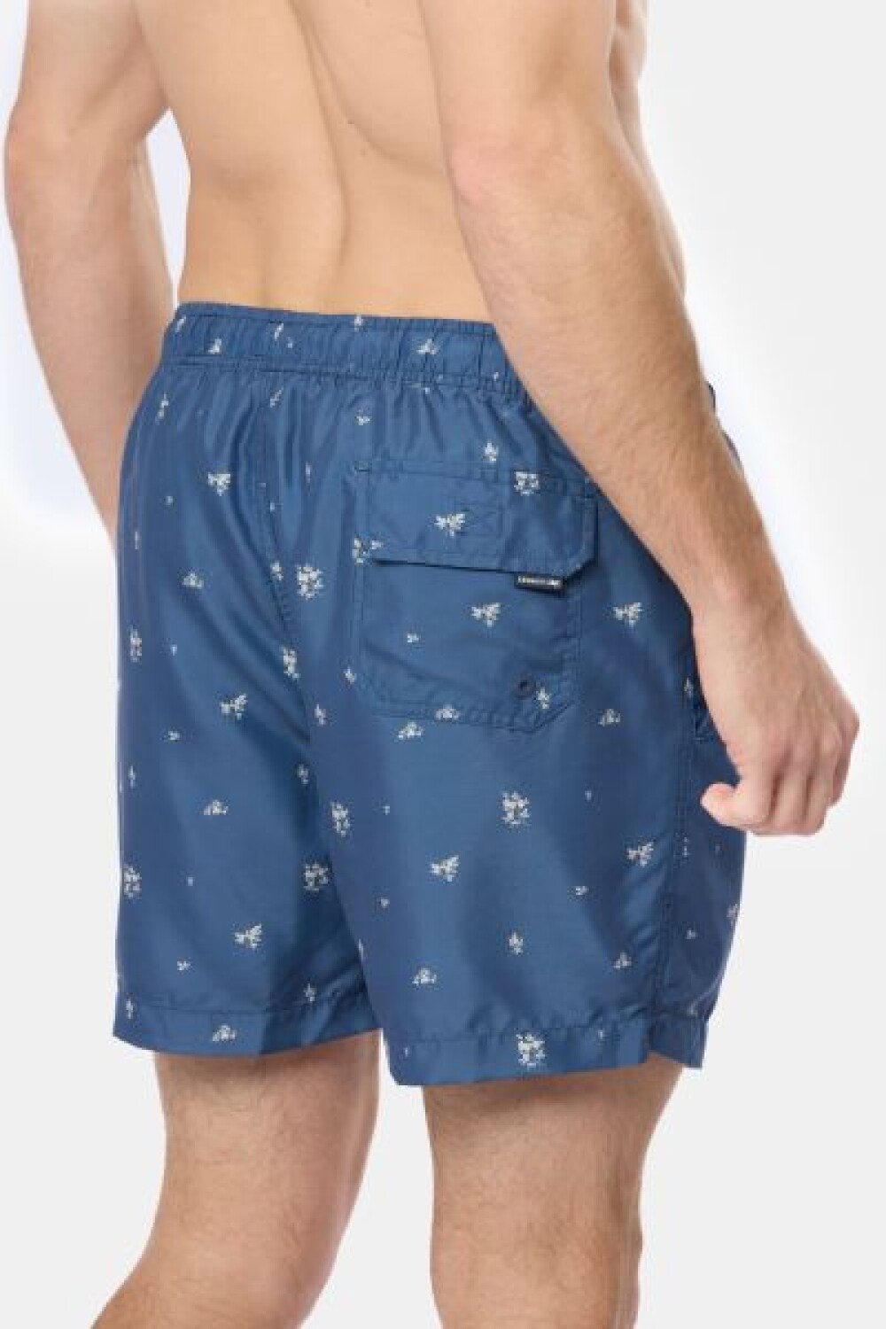 SHORT DE BAÑO ESTAMPADO Azul