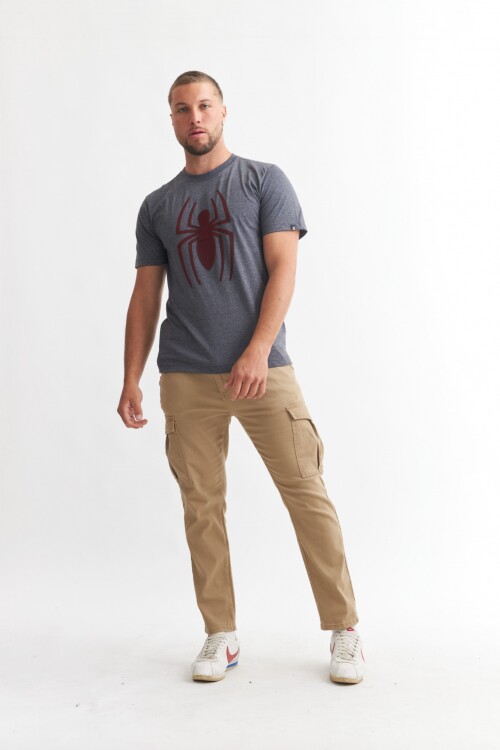 Camiseta m/c hombre GRIS OSCURO