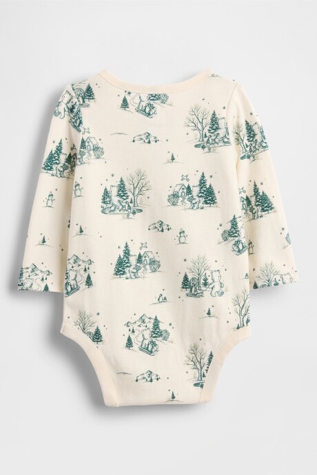 Body Gráfico Bebé Ivory Frost Toile