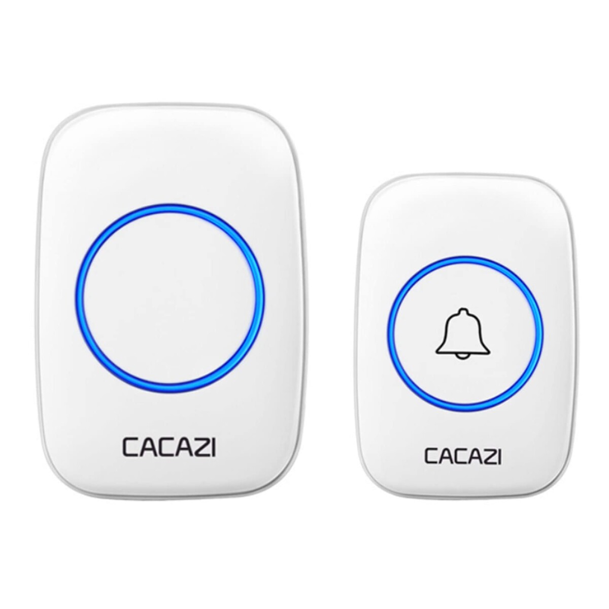 Timbre Inalámbrico Cacazi Premium Inteligente Led 300 Metros - Color Variante Blanco 
