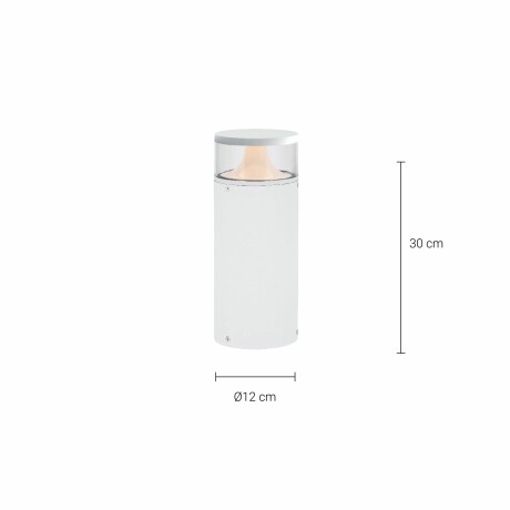 BOLARDO KANE 30 CM Luminaria Bolardo Exterior 9W Kane 30cm Aluminio
