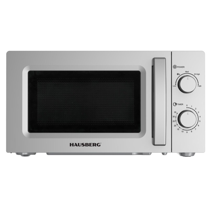 Microondas 20 Lts. Silver Hausberg HB-8008GR Microondas 20 Lts. Silver Hausberg HB-8008GR