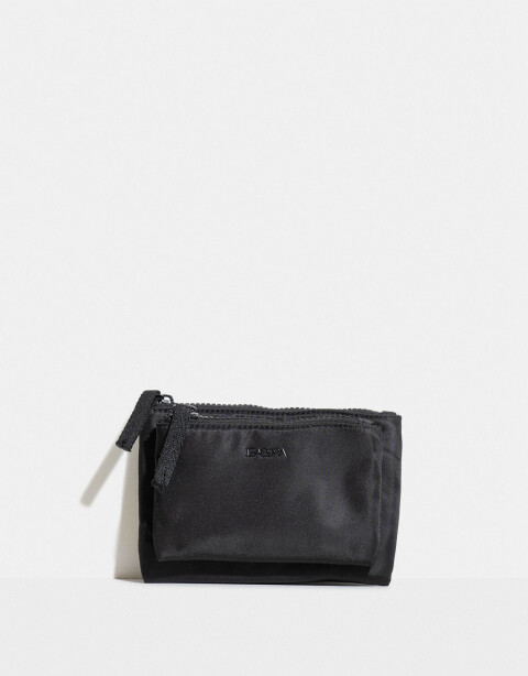 Monederos Nylon Monedero Con Cierre - Negro