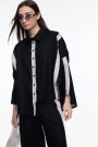 CAMISA TIRAS Negro