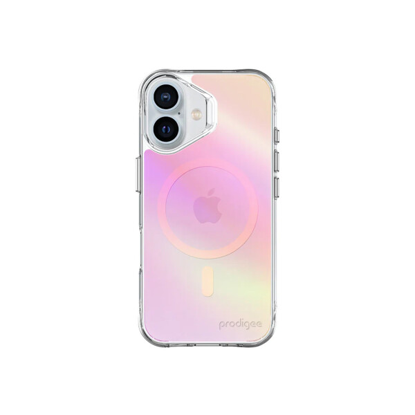 Protector Prodigee Glow para iPhone 16 tornasolado Protector Prodigee Glow Para Iphone 16 Tornasolado
