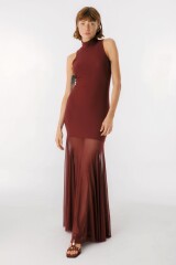 Vestido Flow Bordeaux