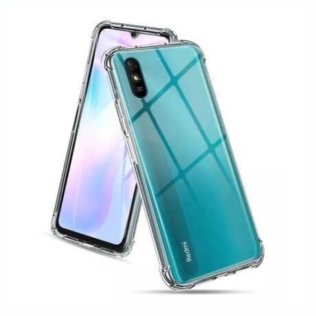 Case TPU Borde Alto Impacto XIAOMI Redmi 9A Silicona - Transparente Case TPU Borde Alto Impacto XIAOMI Redmi 9A Silicona - Transparente