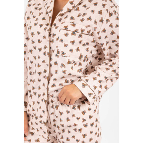 Pijama franela Rosado