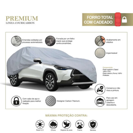 Funda para camionetas SUV impermeable con filtro UV, Material Premium Eco Cuero, Marca Carrhel Funda para camionetas SUV impermeable con filtro UV, Material Premium Eco Cuero, Marca Carrhel