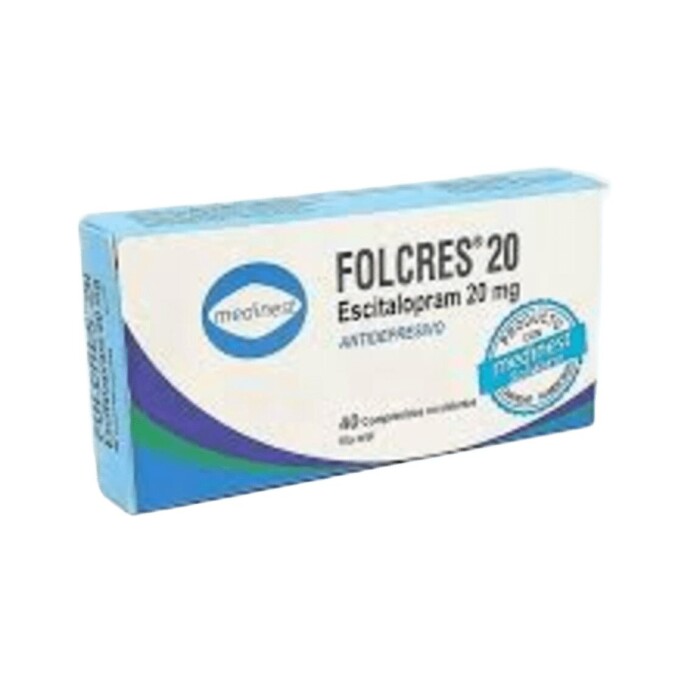 FOLCRES 20 MG. CJ X 40 COMP. única