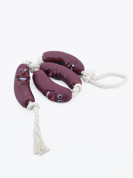 JUGUETE SALCHICHA MARRON