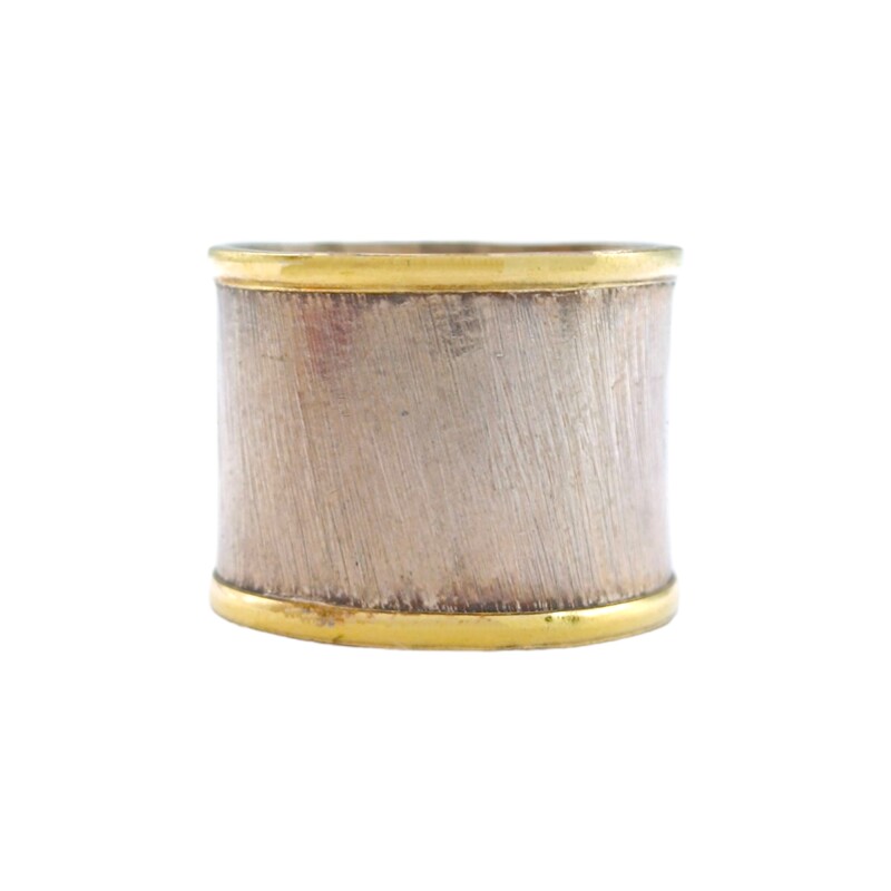 Anillo Esclavo-Plata y Oro-Sin Piedra-AN5845 sinpiedra