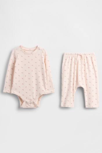 Set De Body Y Pantalón Bebé Barely Pink